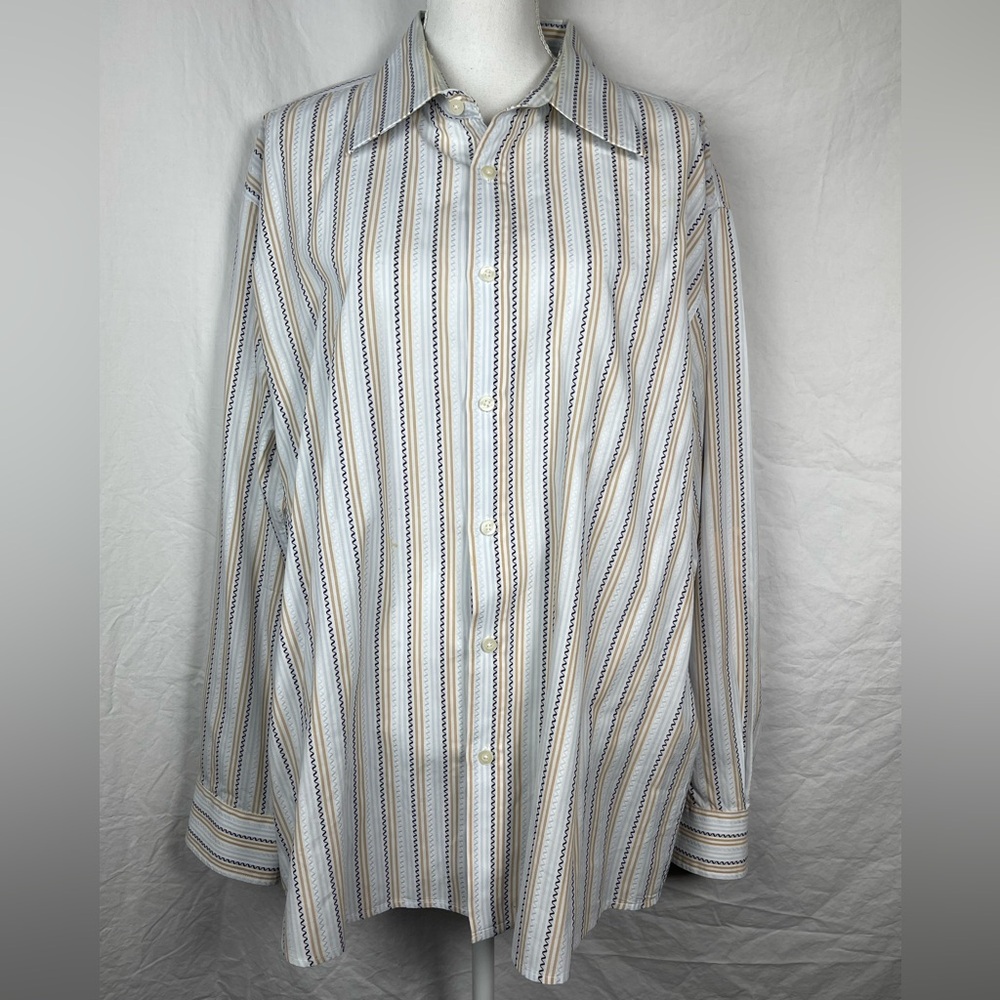 Men’s Eighty Eight Long Sleeve Button Down Collared Dress Shirt XXL